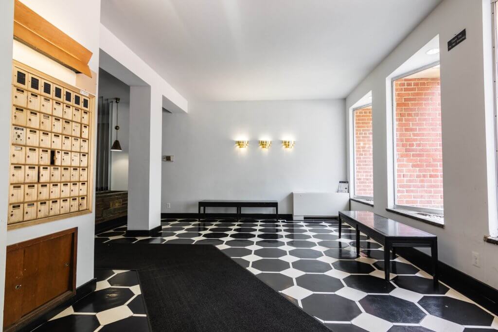interior lobby of the park ellison apartment washington dc