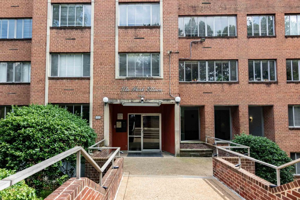 front exterior of the park ellison apartments dc